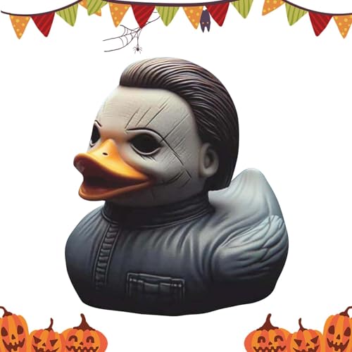 Klassische Horrorfilm Charakter Ente, Neuartige Enten Ornamente, Halloween Horror Enten , Sammel Entenfigur, Gruselige Halloween Dekorationen, für Familie und Freunde (Schrei) von puzzlegame