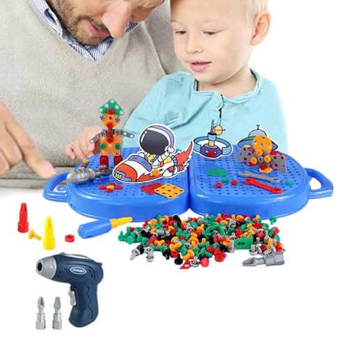 puzzlegame Kleinkind-Schraubendreher-Spielzeugset,-Schraubendreher-Brett-Set, Spielzeug aus Holz, Langlebiges, schönes, lustiges, reißfestes, kreatives Kinder-Schraubendreher-Spielzeugset aus Holz von puzzlegame