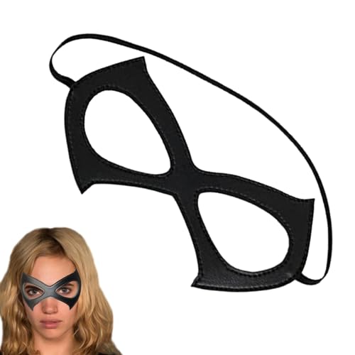 puzzlegame Maskerade-Maske für Frauen - Dress up Masken Schwarze Brillen | Weihnachtskostüm-Augenmaske, Party-Maske aus PU-Leder, Kinder-Erwachsene-Cosplay-Zubehör von puzzlegame