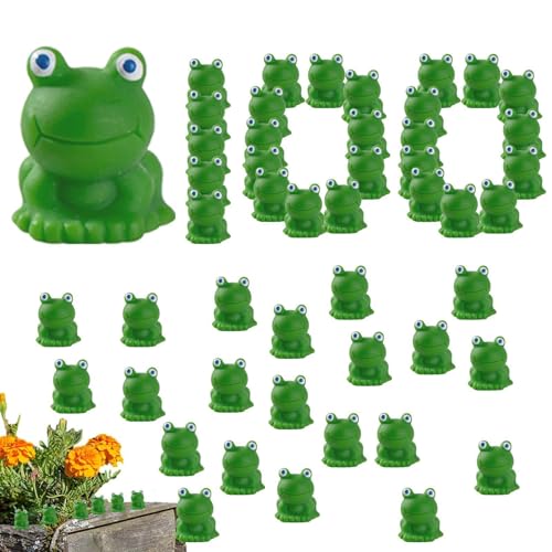 puzzlegame -Harzfrösche | 100 Stück Frösche Tiermodell,Miniatur langlebige kreative entzückende lustige -Frösche aus Harz für Kuchendekorationen von puzzlegame