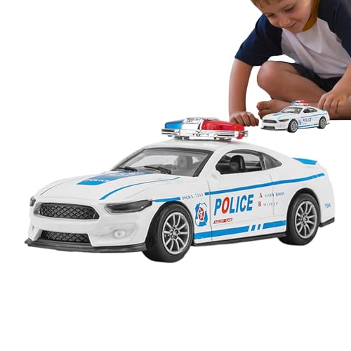 puzzlegame Reibungsautos für Kinder, Sensorisches Legierungs-Patrol-Cop-Spielfahrzeug, Kleinkindspielzeug für Kinder im Alter von 3–8 Jahren, Mädchen von puzzlegame