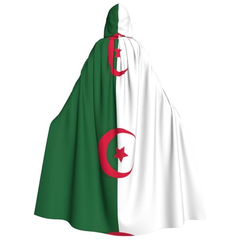 pvinnk Flagge von Algerien, bedruckt, Karnevals-Dekorationen, Stil, Kapuzenumhang für Kostümpartys, Cosplay, Hexenkostüme von pvinnk