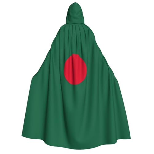 pvinnk Flagge von Bangladesch Druck, Karnevals-Dekorationen, Stil, Kapuzenumhang für Kostümpartys, Cosplay, Hexenkostüme von pvinnk