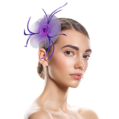 pxjsdwe federn schwarz, Feder Stirnband Damen Vintage Tee-Party Feder Stirnband Haarreif Cosplay Feder Haarschmuck Hochzeit Fascinator-Hut 20er Jahre Abschlussball Haarband von pxjsdwe