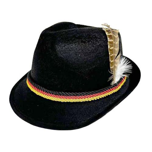 pxjsdwe hut oktoberfest damen, Trachtenhut Herren Damen Oktoberfest Filzhut mit Feder Retro Bayerischer Hut Festlich Mottoparty Trachtenhüte Erwachsene Unisex für Karneval Halloween Schwarz pxjsdwe hut oktoberfest damen, Trachtenhut Herren Damen Oktoberfest Filzhut mit Feder Retro Bayerischer Hut Festlich Mottoparty Trachtenhüte Erwachsene Unisex für Karneval Halloween Schwarz von pxjsdwe