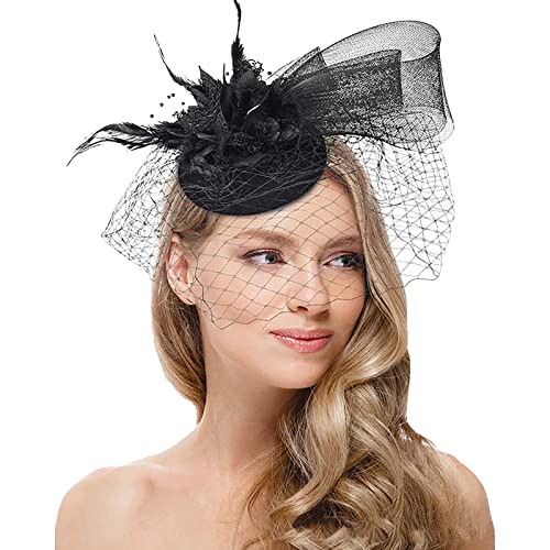 pxjsdwe regenbogen kostüm kinder, 1920s Stirnband Feder Damen Hochzeit 20er Jahre Haarreif Haarband Tee-Party Feder Stirnband Abschlussball Fasching Kostüm Elegant Cocktail Feder Haarschmuck von pxjsdwe