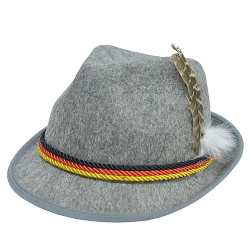 pxjsdwe trachtenhut kinder, Trachtenhut Herren Damen Oktoberfest Filzhut mit Feder Retro Bayerischer Hut Festlich Mottoparty Trachtenhüte Erwachsene Unisex für Karneval Halloween Grau pxjsdwe trachtenhut kinder, Trachtenhut Herren Damen Oktoberfest Filzhut mit Feder Retro Bayerischer Hut Festlich Mottoparty Trachtenhüte Erwachsene Unisex für Karneval Halloween Grau von pxjsdwe