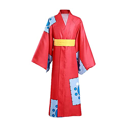 pztqxz Halloween Monkey D Luffy Kimono Cosplay Kostüm Rollenspiel ein Stück Monkey D Luffy Full Set Cosplay Tuch für Erwachsene von pztqxz