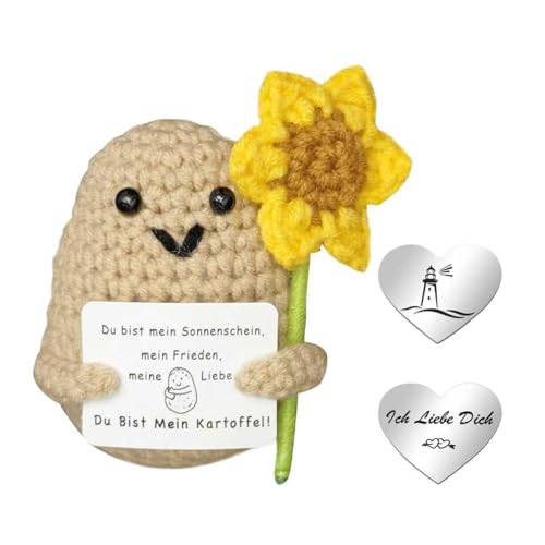 qianduoduo Positive Kartoffel Pocket Hug, Kreative Strickwolle Kartoffel Puppe Kleine Glücksbringer, Jahrestag Geschenk für Sie Ihn, Geschenke für Freundin Partner Geschenke, Valentinstagsgeschenk qianduoduo Positive Kartoffel Pocket Hug, Kreative Strickwolle Kartoffel Puppe Kleine Glücksbringer, Jahrestag Geschenk für Sie Ihn, Geschenke für Freundin Partner Geschenke, Valentinstagsgeschenk von qianduoduo