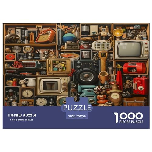 Alte Objekte 1000 Teile elektrisch Puzzle Für Erwachsene Geburtstag Home Decor Family Challenging Games Lernspiel Stress Relief 1000pcs (75x50cm) von quiltcover