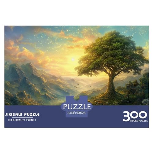 Baum des Lebens 300 Teile Berg Puzzles Erwachsene Geburtstag Wohnkultur Geschicklichkeitsspiel Für Die Ganze Familie Lernspiel Stress Relief 300pcs (40x28cm) von quiltcover