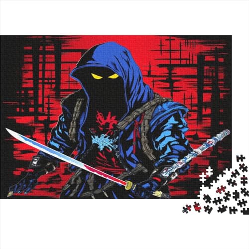 Cooles Schwert Für Erwachsene 1000 Teile Ninja Puzzles Familie Challenging Games Geburtstag Educational Game Wohnkultur Stress Relief Toy 1000pcs (75x50cm) von quiltcover