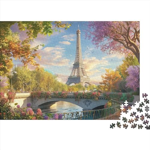 Eiffelturm Erwachsene Puzzle 1000 Teile Landschaften Lernspiel Geburtstag Moderne Wohnkultur Family Challenging Games Entspannung Und Intelligenz 1000pcs (75x50cm) von quiltcover