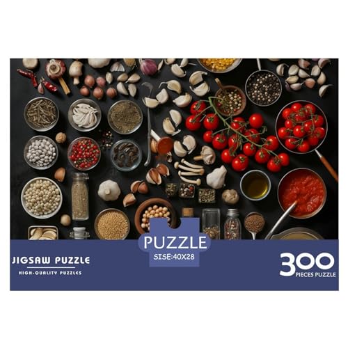 Gewürze Puzzles Erwachsene 300 Teile Lebensmittel Geschicklichkeitsspiel Für Die Ganze Familie Lernspiel Wohnkultur Geburtstag Stress Relief 300pcs (40x28cm) von quiltcover