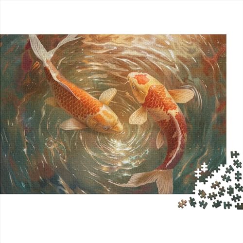 Goldfisch Für Erwachsene 1000 Teile Tiere Puzzles Moderne Wohnkultur Educational Game Family Challenging Games Geburtstag Stress Relief 1000pcs (75x50cm) von quiltcover