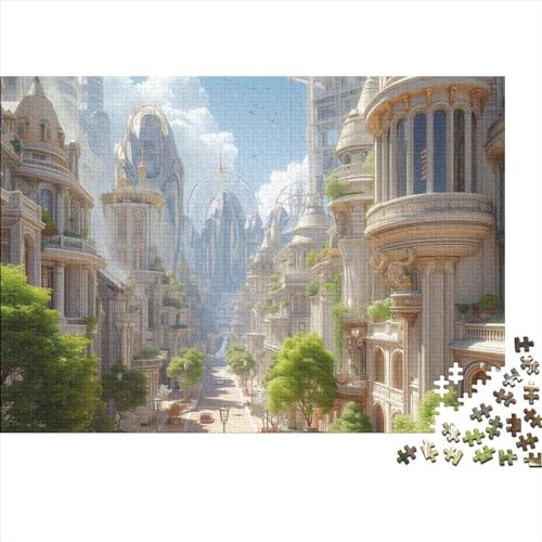 Kulte Erwachsene 300 Teile Kleine Stadt Puzzles Geburtstag Family Challenging Games Moderne Wohnkultur Lernspiel Stress Relief Toy 300pcs (40x28cm) von quiltcover