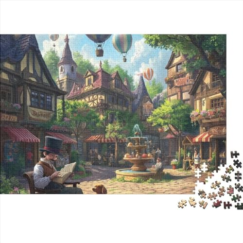 Luftballon Erwachsene Puzzles 300 Teile Welpen Geburtstag Lernspiel Geschicklichkeitsspiel Für Die Ganze Familie Home Decor Stress Relief 300pcs (40x28cm) von quiltcover