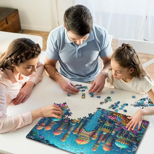 Meeresleben Puzzle Erwachsene 300 Teile Unterwasser-Palast Lernspiel Home Decor Geburtstag Geschicklichkeitsspiel Für Die Ganze Familie Stress Relief 300pcs (40x28cm) von quiltcover