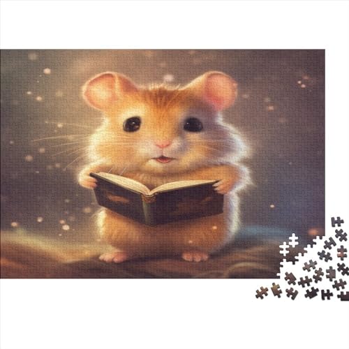 Niedlicher Hamster 1000 Teile Tier Puzzles Erwachsene Lernspiel Wohnkultur Geburtstag Geschicklichkeitsspiel Für Die Ganze Familie Stress Relief 1000pcs (75x50cm) von quiltcover