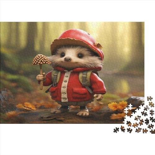 Niedliches Eichhörnchen Erwachsene 1000 Teile Tier Puzzles Geburtstag Familie Challenging Games Moderne Wohnkultur Lernspiel Stress Relief Toy 1000pcs (75x50cm) von quiltcover