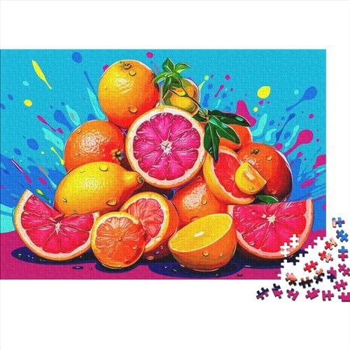 Orange 1000 Teile Obst Puzzles Erwachsene Lernspiel Wohnkultur Geburtstag Geschicklichkeitsspiel Für Die Ganze Familie Stress Relief 1000pcs (75x50cm) von quiltcover