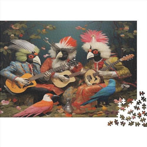 Papagei 300 Teile Orchester Puzzles Erwachsene Lernspiel Wohnkultur Geburtstag Geschicklichkeitsspiel Für Die Ganze Familie Stress Relief 300pcs (40x28cm) von quiltcover