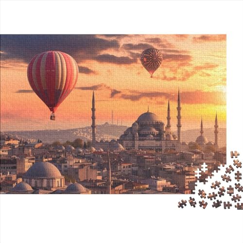 Schloss in den Wolken Puzzle 1000 Teile Haus Erwachsene Family Challenging Games Moderne Wohnkultur Lernspiel Geburtstag Stress Relief Toy 1000pcs (75x50cm) von quiltcover