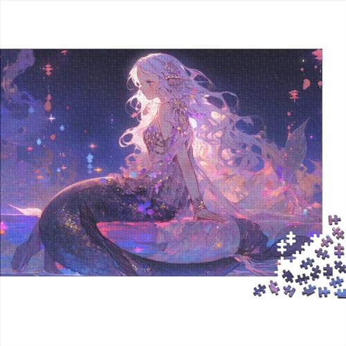 Schöner Fisch 500 Teile Anime Für Erwachsene Puzzles Zeichentrickfilm Challenging Games Home Decor EduKatzeional Game Geburtstag Stress Relief 500pcs (52x38cm) von quiltcover