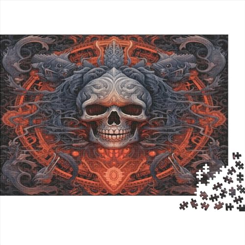 Skelett Für Erwachsene 1000 Teile Magischer Schädel Puzzle Geburtstag EduKatzeional Game Wohnkultur Zeichentrickfilm Challenging Games Stress Relief Toy 1000pcs (75x50cm) von quiltcover