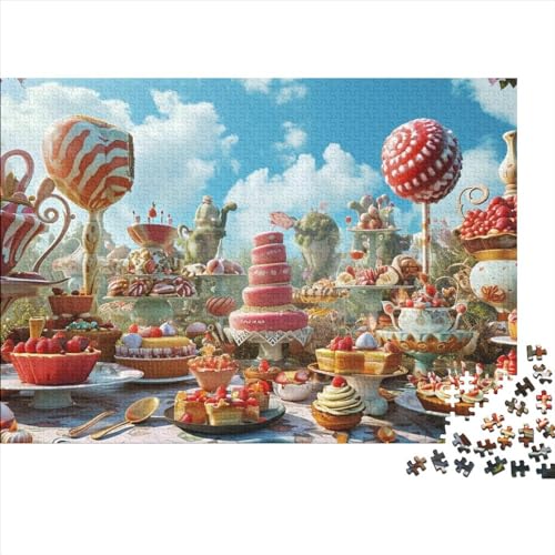 Torte Erwachsene Puzzles 1000 Teile Desserts Geburtstag Lernspiel Geschicklichkeitsspiel Für Die Ganze Familie Home Decor Stress Relief 1000pcs (75x50cm) von quiltcover