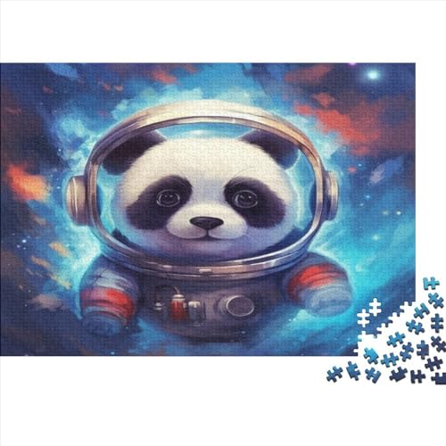 Weltraum-Bär Puzzle Für Erwachsene 1000 Teile Tier Lernspiel Home Decor Zeichentrickfilm Challenging Games Geburtstag Stress Relief 1000pcs (75x50cm) von quiltcover