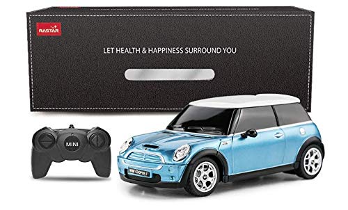 Mini Cooper Remote Radio Controlled Car 1:24 Scale Model Electric Toy R/C - Blue by Rastar von rastar