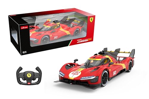 RASTAR Ferrari 499P Lemans Hypercan Ferngesteuertes Rennauto im Maßstab 1:14, 2,4 GHz Controller von rastar