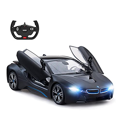 rastar RC Auto | 1:14 BMW i8 Funkferngesteuertes Spielzeugauto, Modellfahrzeug, öffnen der Türen per Fernbedienung, 13.2 * 6.3 * 3.7 inch von rastar