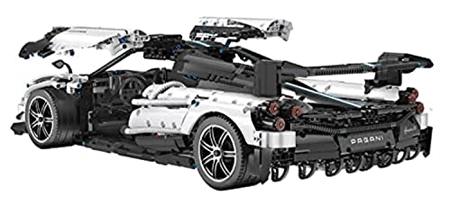 rastar 97910 Technik Sportwagen für Pagani Huayra BC Roadster 1:8, 2896 Teile Groß Klemmbausteine Auto von rastar