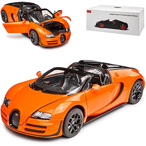 rastar Bugatti Veyron 16.4 Grand Sport Vitesse Orange Schwarz 1/18 Modell Auto rastar Bugatti Veyron 16.4 Grand Sport Vitesse Orange Schwarz 1/18 Modell Auto von rastar