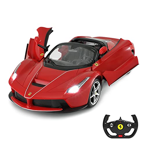 rastar Ferngesteuertes Auto, Ferrari Drifting RC Auto, 1/14 Ferrari LaFerrari Aperta, Cabrio-Verdeck, offene Türen, funktionierende Lichter von rastar