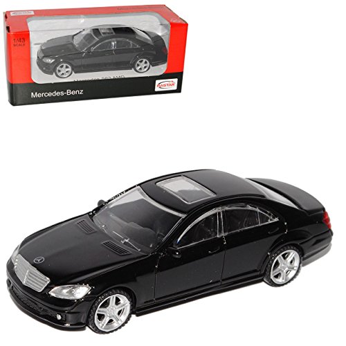 rastar Mercedes-Benz S-Klasse W221 S63 AMG Schwarz 2005-2013 1/43 Modell Auto mit individiuellem Wunschkennzeichen von rastar