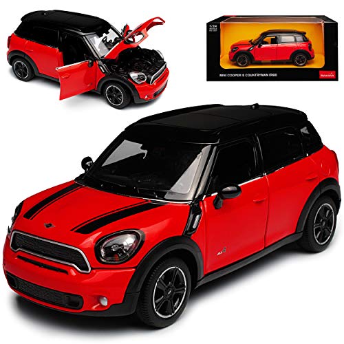 rastar Mini Cooper S Countryman R60 SUV Rot 1. Generation 2010-2017 1/24 Modell Auto mit individiuellem Wunschkennzeichen von rastar