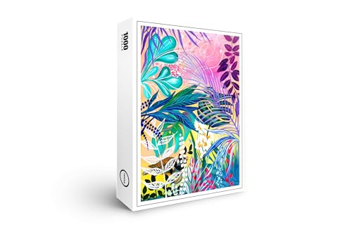 raxxa Premium-Puzzle | Pink Jungle I | 1000 Teile von raxxa