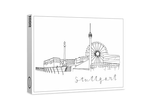 raxxa Premium-Puzzle | Skyline Stuttgart | 1000 Teile von raxxa