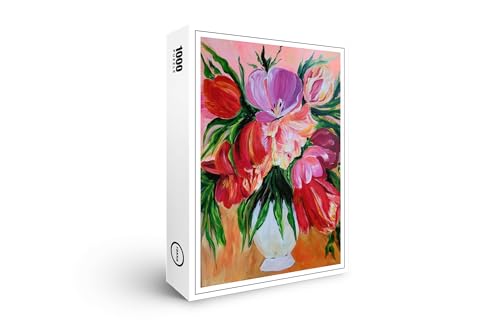 raxxa Premium-Puzzle | Tulips in a vase | 1000 Teile von raxxa