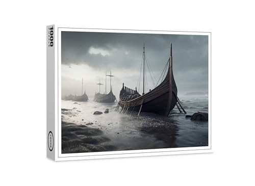 raxxa Premium-Puzzle | Vikings Ships | 1000 Teile von raxxa