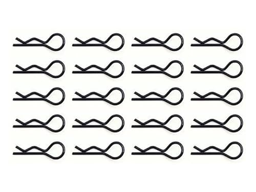 rcbay Karosserieklammern 23,7mm - 1,2mm schwarz für RC Modellbau 1:12 1:10 Federstecker 20 Stück Rc Body Clips Klammern rcbay Karosserieklammern 23,7mm - 1,2mm schwarz für RC Modellbau 1:12 1:10 Federstecker 20 Stück Rc Body Clips Klammern von rcbay