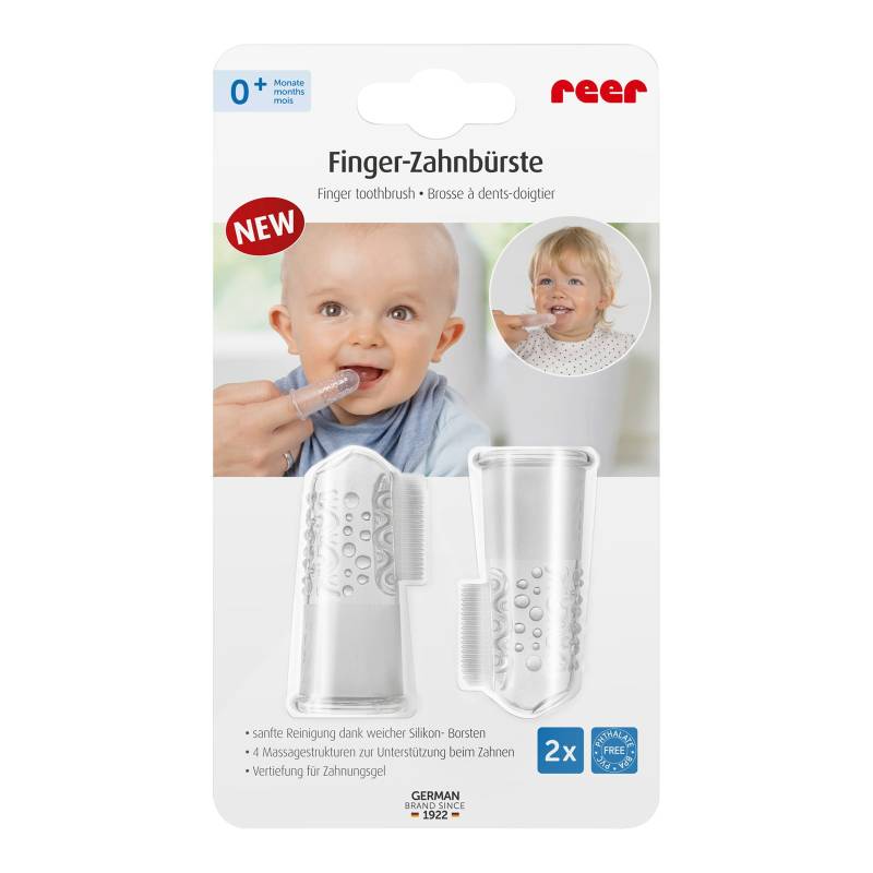 Reer 2er-Pack Finger-Zahnbürsten von reer