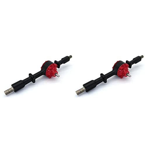 rieder 2 Stück Achse Aus Metall mit Stahl Getriebe für D12 B14 B24 B16 B36 C14 C24 C34 C44 RC Auto Upgrade Teile, Schwarz von rieder