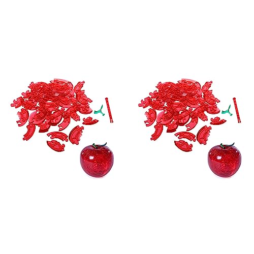 rieder 2X 3D Crystal Puzzle - Rot Apfel von rieder