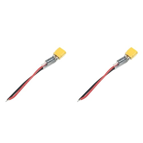 rieder 2X XT30 Verbinder Netz Kabel mit Kondensator RC Batterie Kabel Silikon für Sailfly-X RC FPV Drohnen Modelle von rieder