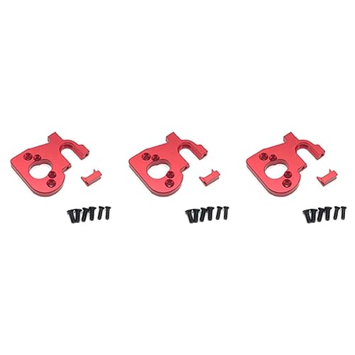 rieder 3X Zubehör für RC Automotor Halter Passend für 144001 1/14 4WD RC Auto Teile, Rot von rieder