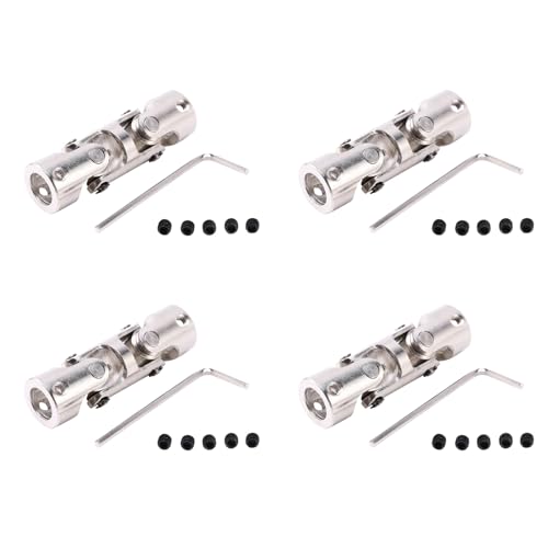 rieder 4X Rc Doppel Universal Gelenk Kardan Gelenk Gimbal Kupplungen mit Schraube, 6X 6 mm von rieder